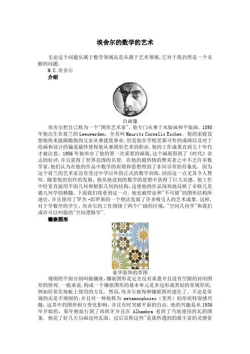 埃舍尔的数学的艺术