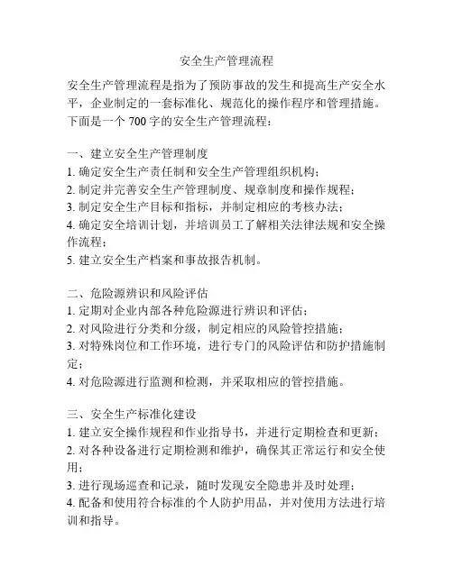 安全生产管理流程