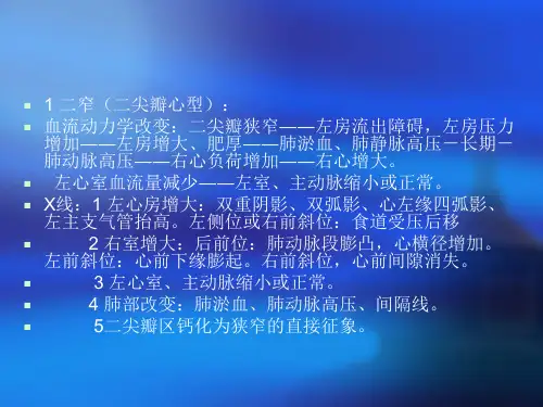 2018年心、大血管常见疾病的x线诊断-文档资料
