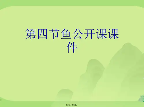第四节鱼公开课课件(共13张PPT)