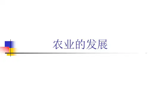 农业的发展教学ppt课件