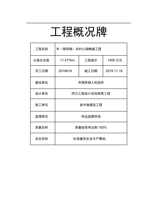 施工现场六牌一图