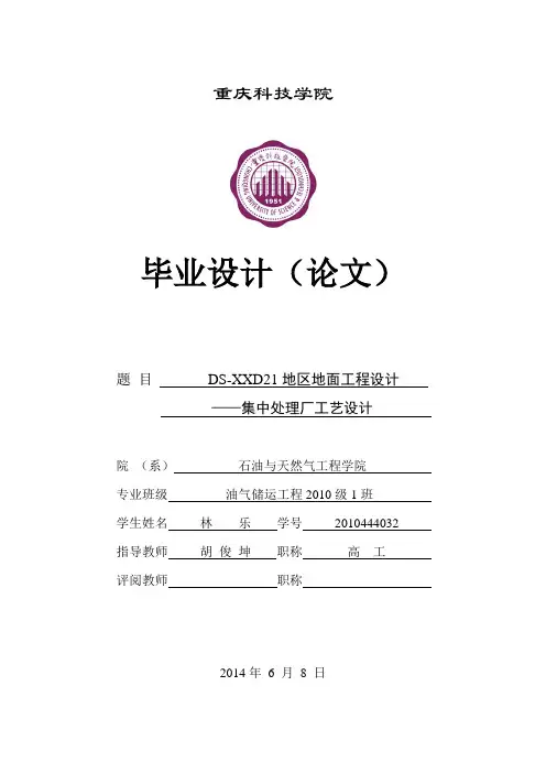 燃气工艺设计
