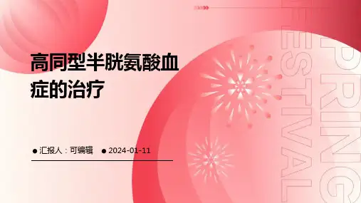 高同型半胱氨酸血症的治疗PPT