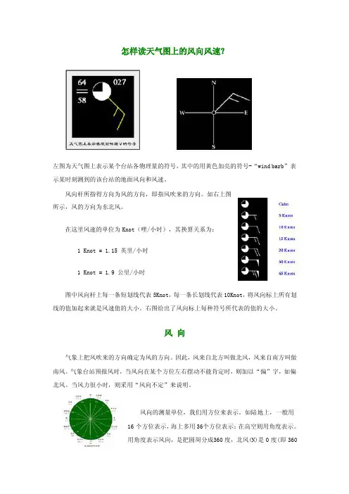 怎样读天气图上的风向风速
