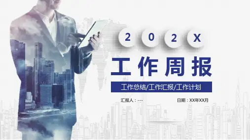 蓝色商务工作汇报PPT模板