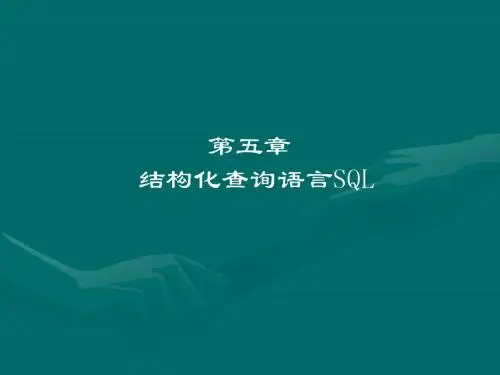 结构化查询语言SQL