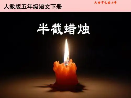 《半截蜡烛》PPT课件