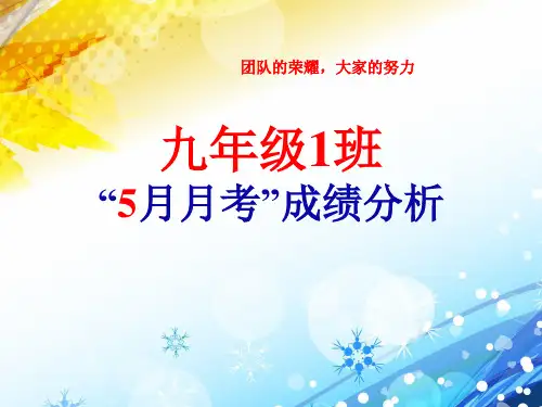九年级班级成绩分析ppt模板