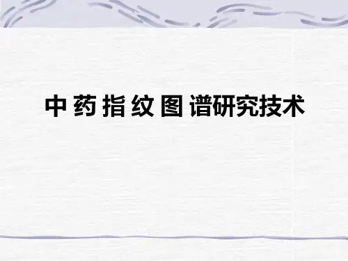 中药指纹图谱(课件)