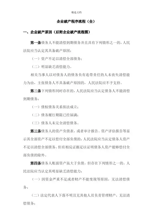 企业破产流程图(企业破产、重整、和解、清算流程)
