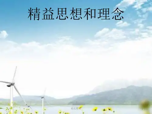 精益思想和理念归纳.ppt
