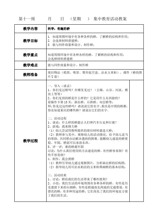 科学：有趣的桥