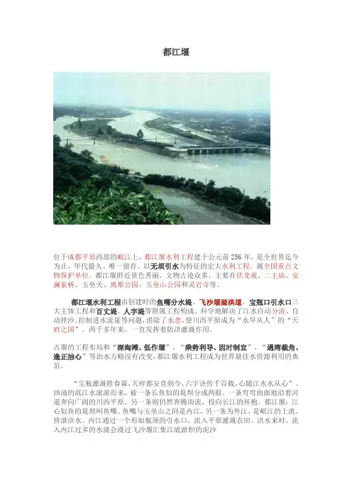 著名的水利工程