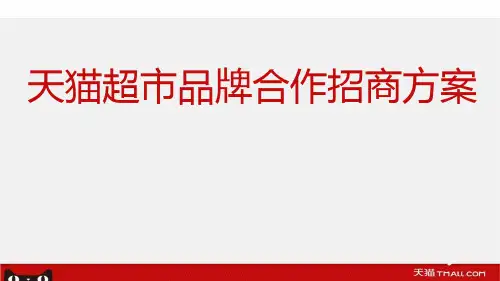阿里巴巴天猫超市-品牌招商方案