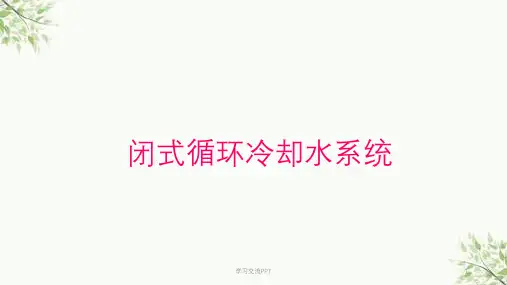 闭式循环冷却水课件