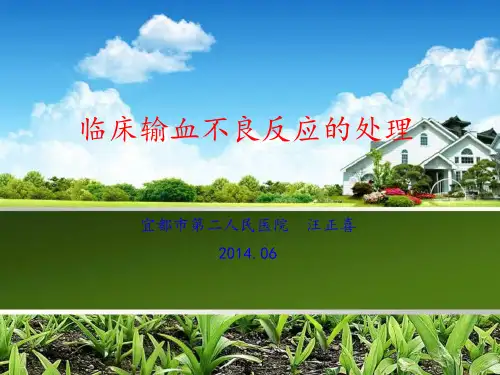 2014年临床输血培训1.3(输血不良反应的处理)