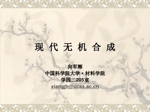 现代无机合成