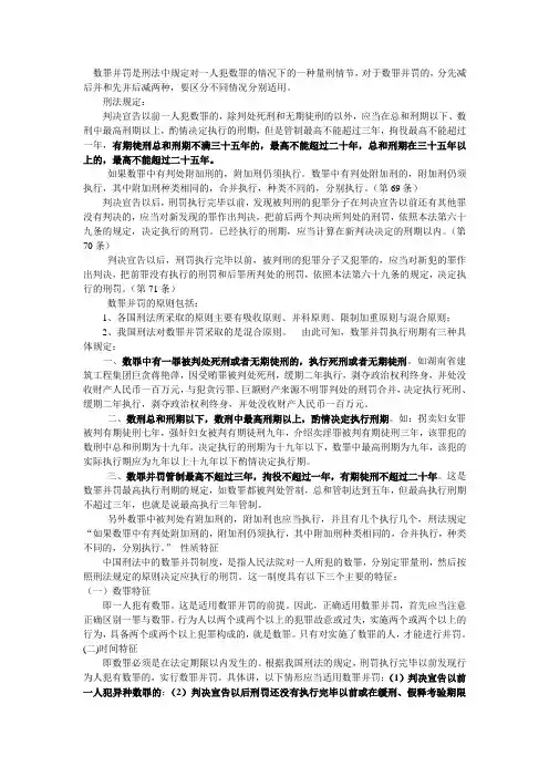 数罪并罚