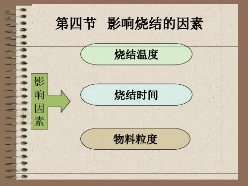 影响烧结的因素