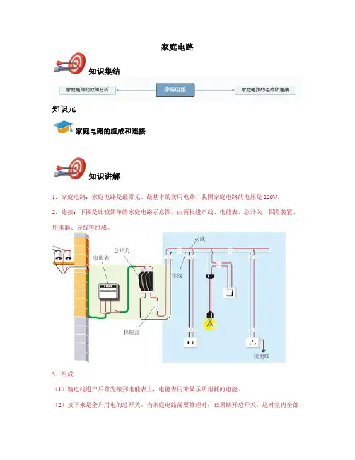 九年级物理-家庭电路