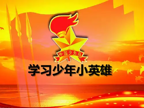 学习少年小英雄PPT年月