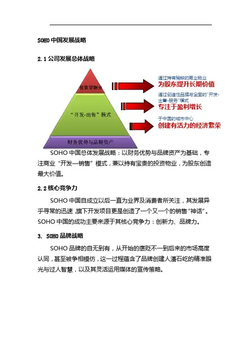 SOHO中国发展战略