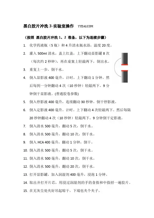 黑白胶片冲洗3(实验室操作)