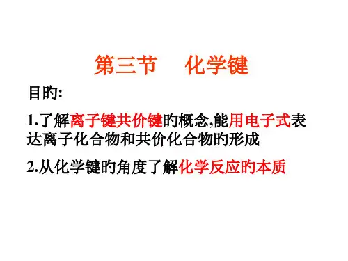 高一化学化学键省名师优质课赛课获奖课件市赛课一等奖课件