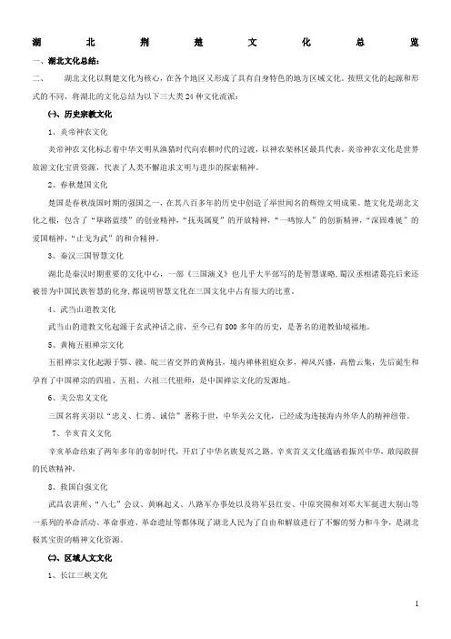 湖北荆楚文化总览