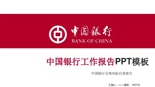中国银行合规风险自查报告ppt模板