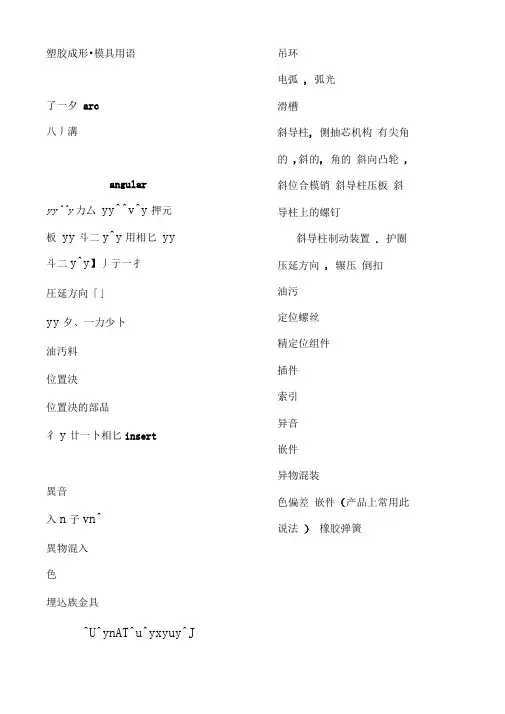 金型専门用语