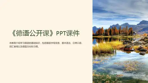 《德语公开课》课件