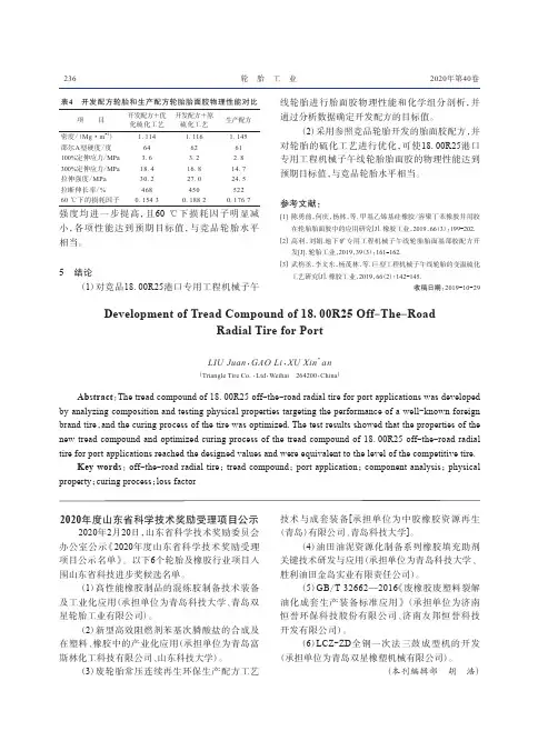 2020年度山东省科学技术奖励受理项目公示