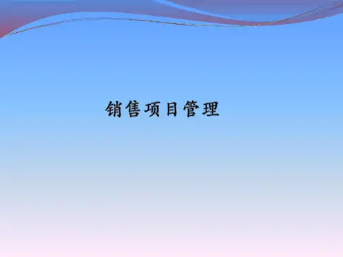 大项目销售技巧(10大项目销售经验总结)