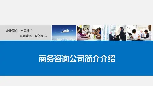 商务咨询公司简介介绍PPT课件