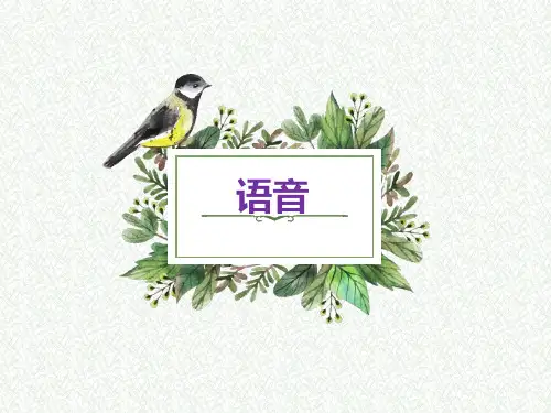 英语  语音PPT