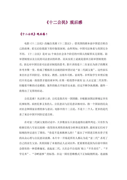 《十二公民》观后感_1