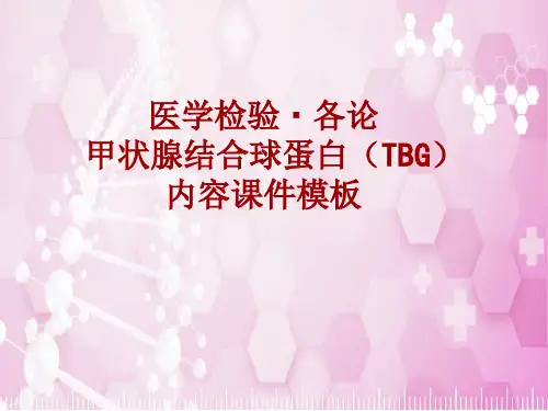 医学检验·检查项目：甲状腺结合球蛋白(TBG)_课件模板