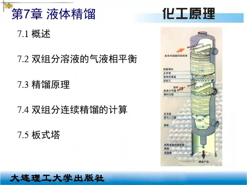《化工原理》气液平衡 _液体精馏