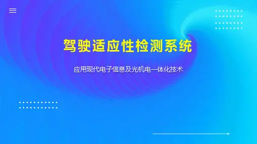 驾驶适应性检测系统