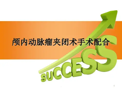 颅内动脉瘤手术配合ppt课件