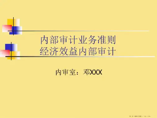 经济效益审计课件