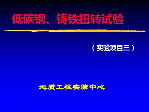 低碳钢铸铁扭转实验
