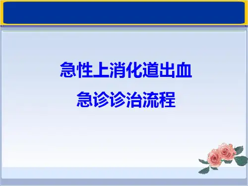 急性上消化道出血PPT课件