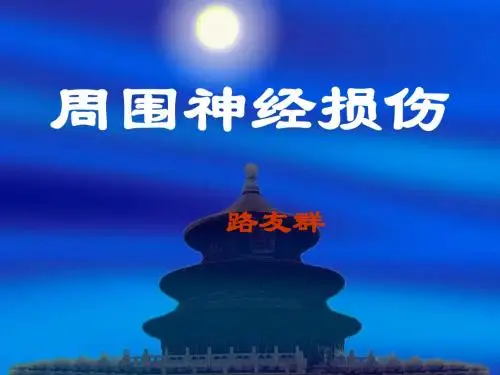 周围神经损伤ppt课件