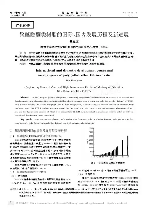 聚醚醚酮类树脂的国际_国内发展历程及新进展(1)