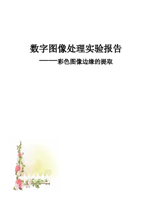 数字图像处理实验报告