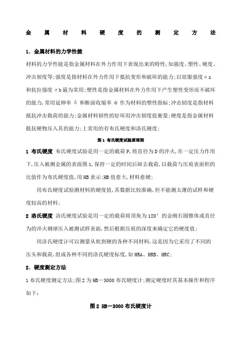 金属材料硬度的测定方法