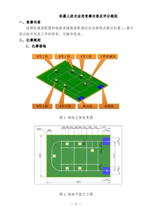 机器人技术应用竞赛内容及评分规则